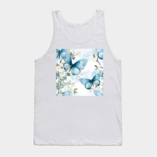 Butterflies Watercolor 18 - Spring Azure Tank Top